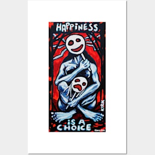 'HAPPINESS' Posters and Art